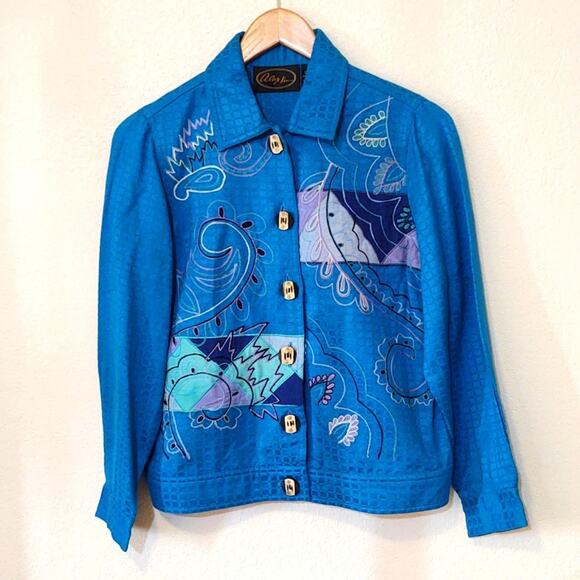 Vintage Alex Kim embroidered artsy jacket - Picture 1 of 5